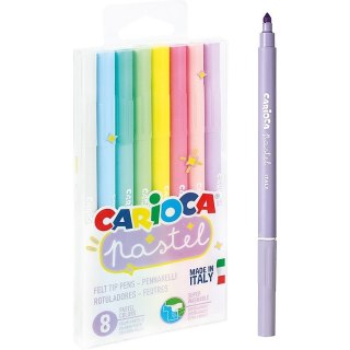 Flamastry Carioca Pastel 8 kolorów CARIOCA