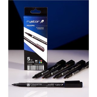 Foliopisy permanentne Rystor FM-10 1.0mm 4 kolory (5) Rystor