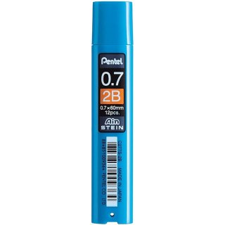 Grafity do ołówków Pentel Ain Stein 0.7mm 2B (12) Pentel