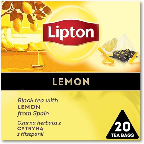 Herbata Lipton Piramid czarna Lemon (20) Lipton Herbata Lipton Piramid czarna Lemon (20) Lipton