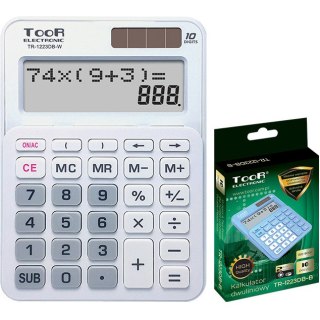 Kalkulator Toor TR-1223DB-W biały TOOR