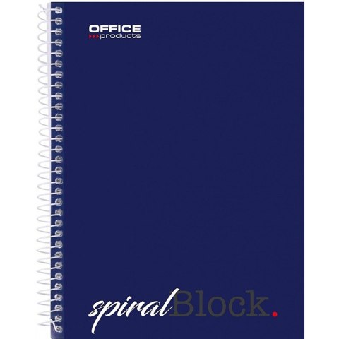 Kołonotatnik Office Products A5/80k linia granatowy Office Products Kołonotatnik Office Products A5/80k linia granatowy Office Products