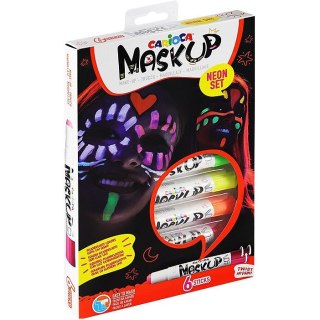 Kredki do twarzy Carioca MaskUp neon 6 kolorów CARIOCA