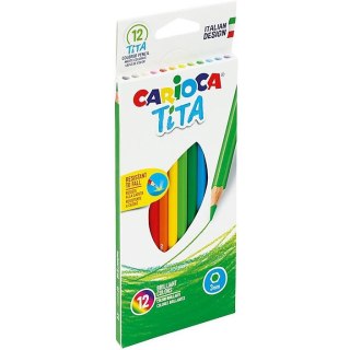 Kredki ołówkowe Carioca Tita 12 kolorów CARIOCA
