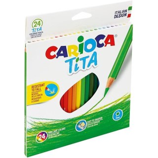 Kredki ołówkowe Carioca Tita 24 kolory CARIOCA