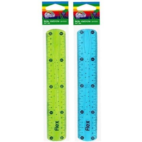 Linijka plastikowa Fiorello 20cm elastyczna FIORELLO Linijka plastikowa Fiorello 20cm elastyczna FIORELLO