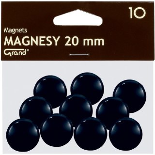 Magnesy do tablic Grand śr.20mm czarne (10) Grand
