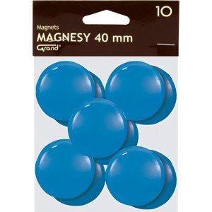Magnesy do tablic Grand śr.40mm niebieskie (10) Grand Magnesy do tablic Grand śr.40mm niebieskie (10) Grand