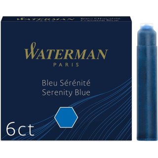 Naboje atramentowe Waterman International niebieskie (6) Waterman