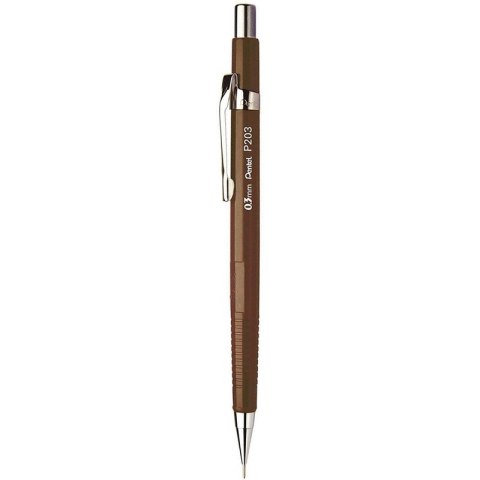 Ołówek automatyczny Pentel P203 0.3mm brązowy Pentel Ołówek automatyczny Pentel P203 0.3mm brązowy Pentel