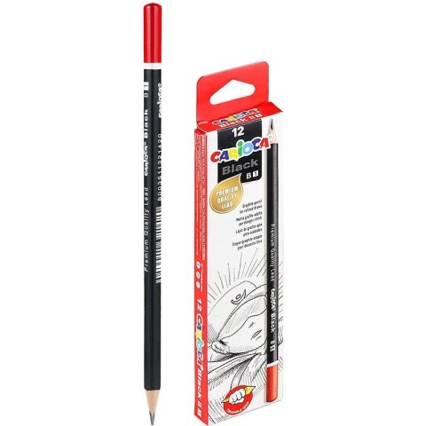 Ołówki techniczne Carioca B czarne (12) CARIOCA Ołówki techniczne Carioca B czarne (12) CARIOCA