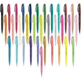 Pisak pędzelkowy Pentel Brush Sign Pen SES15C brąz Pentel