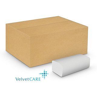 Ręczniki składane Velvet Care V-Fold 2w celuloza białe (20x150) Velvet