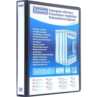 Segregator ofertowy Donau A4/25mm 4R czarny Donau