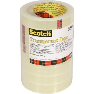 Taśma biurowa Scotch 550 19mm/66m transparentna (8) Scotch