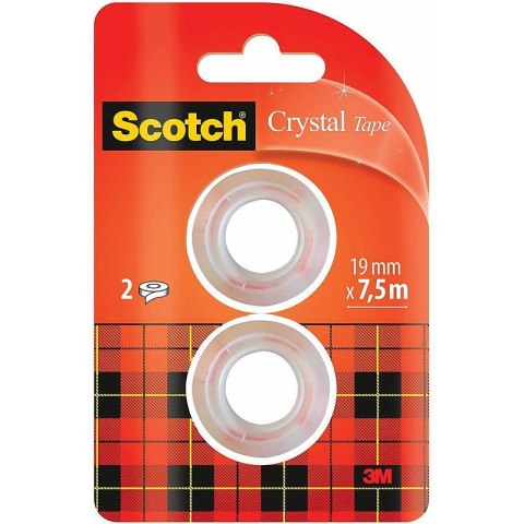 Taśma biurowa Scotch Crystal 19mm/7.5m transparentna (2) Scotch