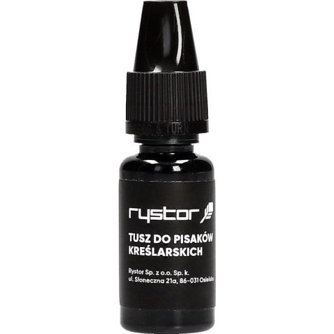 Tusz kreślarski Rystor 10ml czarny Rystor Tusz kreślarski Rystor 10ml czarny Rystor