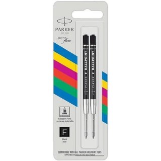 Wkłady do długopisu Parker QuinkFlow F czarne (2) Parker