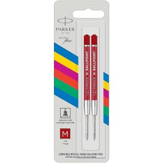Wkłady do długopisu Parker QuinkFlow M czerwone (2) Parker