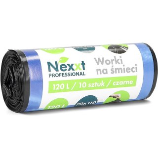 Worki na śmieci Nexxt 120L LDPE czarne (10) NEXXT