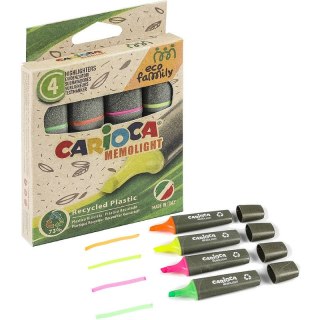 Zakreślacze Carioca EcoFamily 4 kolory CARIOCA