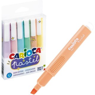 Zakreślacze Carioca Pastel 4 kolory CARIOCA