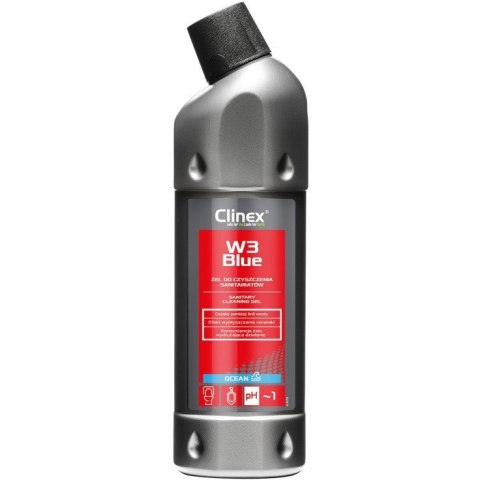 Żel CLINEX W3 Blue, do czyszczenia sanitariatów, 1l Clinex Żel CLINEX W3 Blue, do czyszczenia sanitariatów, 1l Clinex