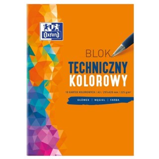 Blok techniczny Oxford A3/10k kolorowy Oxford