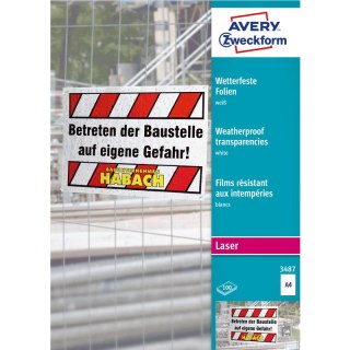 FOLIA A4 AVERY 0,13mm BIAŁA (100) Avery Zweckform