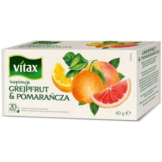 HERBATA VITAX INSPIRATIONS GREJPFRUT z POMARAŃCZĄ (20) Vitax