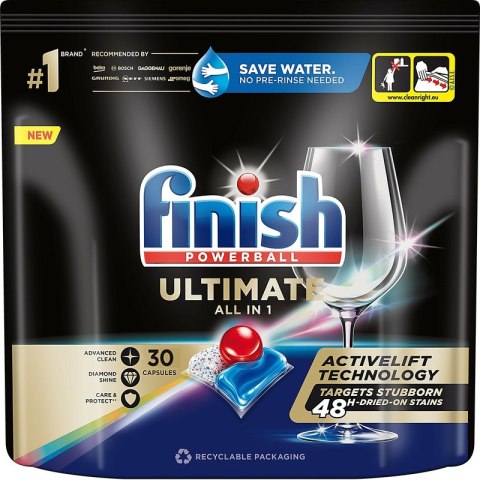 Kapsułki do zmywarki Finish Ultimate All-in-1 Fresh (30) FINISH Kapsułki do zmywarki Finish Ultimate All-in-1 Fresh (30) FINISH