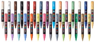 Marker z farbą plakatową Uni POSCA PC-1M pastelowy Uni