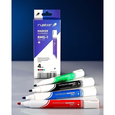 Markery do tablic Rystor RMS-1 4 kolory Rystor Markery do tablic Rystor RMS-1 4 kolory Rystor