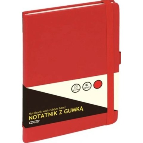 Notatnik Grand A6/80k kratka czerwony Grand Notatnik Grand A6/80k kratka czerwony Grand