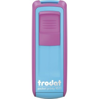 Pieczątka Trodat Pocket Printy 9511 różowo-turkusowa Trodat