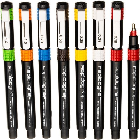 Pisak kreślarski Rystor Rapidograf Super Professional 0.18mm Rystor Pisak kreślarski Rystor Rapidograf Super Professional 0.18mm Rystor