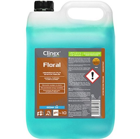 Płyn Clinex Floral Ocean 5L (do mycia podłóg) Clinex Płyn Clinex Floral Ocean 5L (do mycia podłóg) Clinex