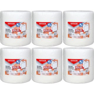 Ręczniki w rolce Office Products 100m 2w celuloza białe (6) Office Products