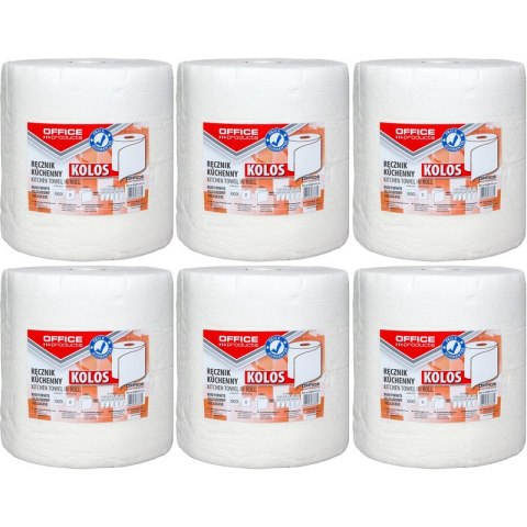Ręczniki w rolce Office Products 100m 2w celuloza białe (6) Office Products Ręczniki w rolce Office Products 100m 2w celuloza białe (6) Office Products