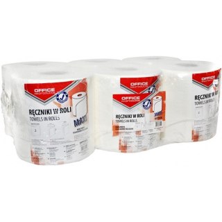 Ręczniki w rolce Office Products 120m 2w celuloza białe (6) Office Products