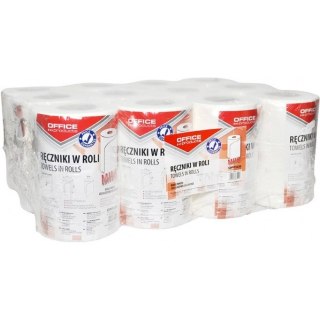 Ręczniki w rolce Office Products 50m 2w celuloza białe (12) Office Products
