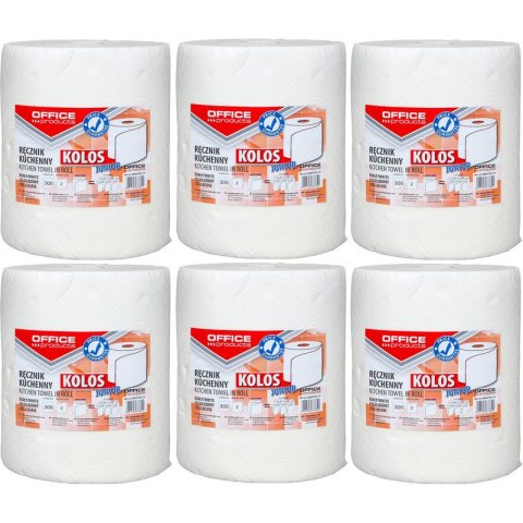 Ręczniki w rolce Office Products 60m 2w celuloza białe (6) Office Products Ręczniki w rolce Office Products 60m 2w celuloza białe (6) Office Products