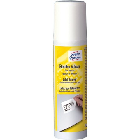 SPRAY DO USUWANIA ETYKIET AVERY 150ml Avery Zweckform SPRAY DO USUWANIA ETYKIET AVERY 150ml Avery Zweckform