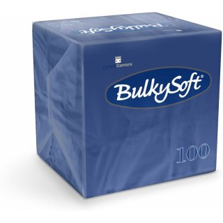 Serwetki BulkySoft 24x24cm 2w celulozowe granatowe (100) BulkySoft