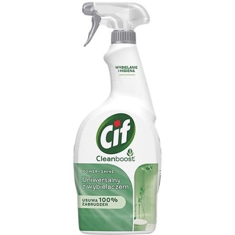 Spray Cif Cleanboost 750ml Uniwersalny z wybielaczem CIF Spray Cif Cleanboost 750ml Uniwersalny z wybielaczem CIF