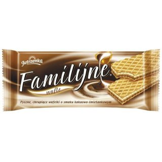WAFLE JUTRZENKA FAMILIJNE 180g KAKAOWO-ŚMIETANKOWE Jutrzenka
