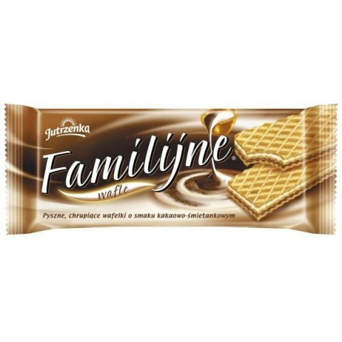 WAFLE JUTRZENKA FAMILIJNE 180g KAKAOWO-ŚMIETANKOWE Jutrzenka WAFLE JUTRZENKA FAMILIJNE 180g KAKAOWO-ŚMIETANKOWE Jutrzenka
