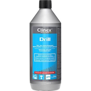 Żel Clinex 1L Drill (do udrażniania odpływów kanalizacyjnych) Clinex