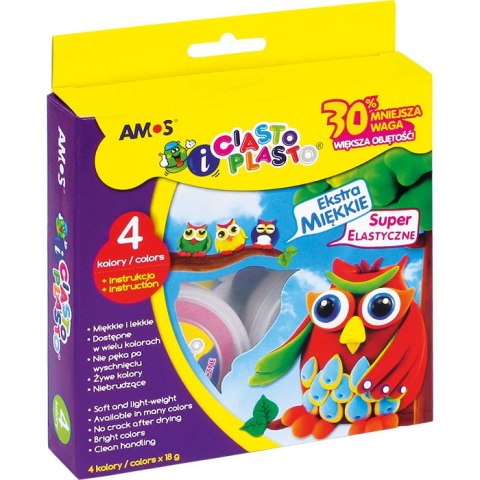 CIASTO-PLASTO AMOS 18g*4 KOLORY Amos CIASTO-PLASTO AMOS 18g*4 KOLORY Amos