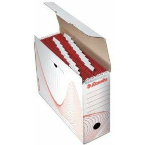 PUDŁO NA TECZKI ZAWIESZANE ESSELTE 117x285x337mm BIAŁE Esselte